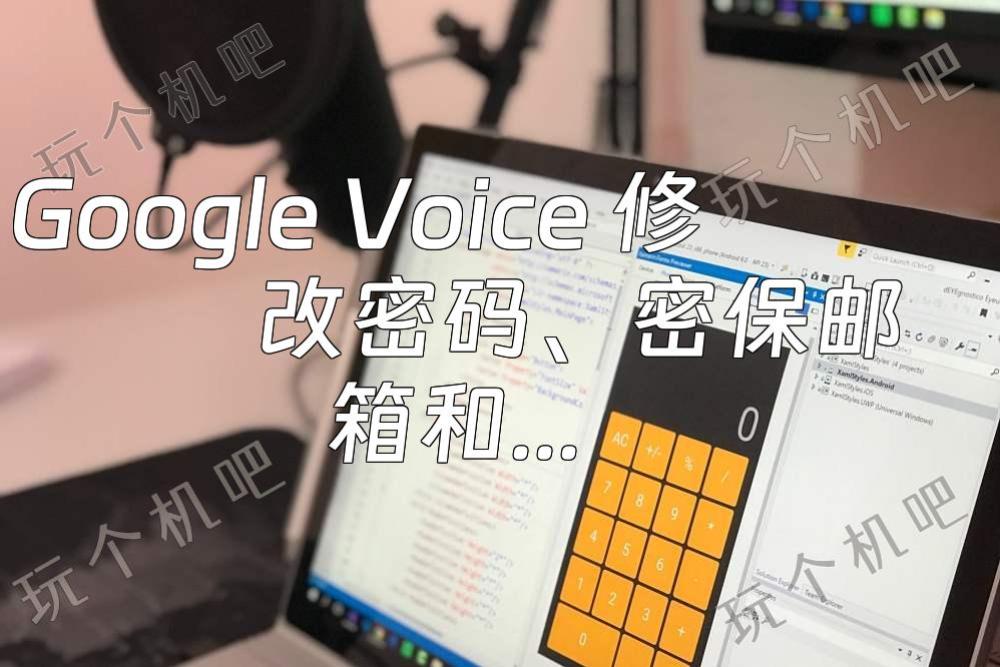 Google Voice 修改密码、密保邮箱和手机号